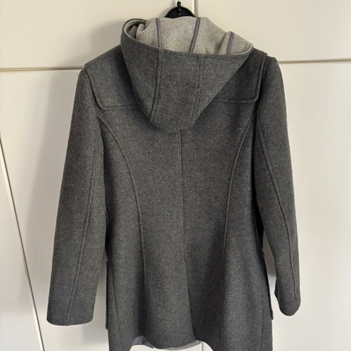 Benetton Montgomery coat, grey, size M