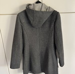 Benetton Montgomery coat, grey, size M
