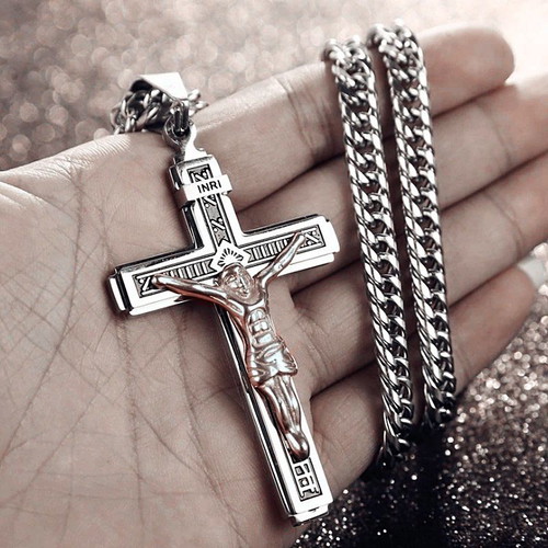 Cross Necklace Jesus Christ Crucifix 3 Models New