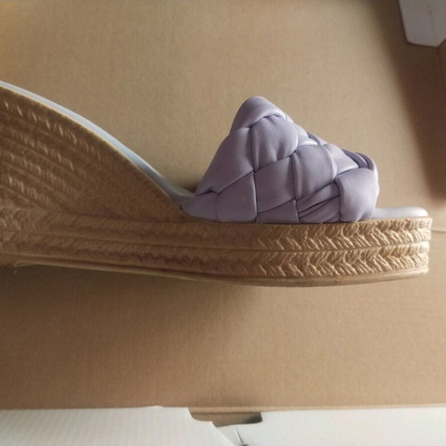 Women's platform slippers like new, purple, size 36
