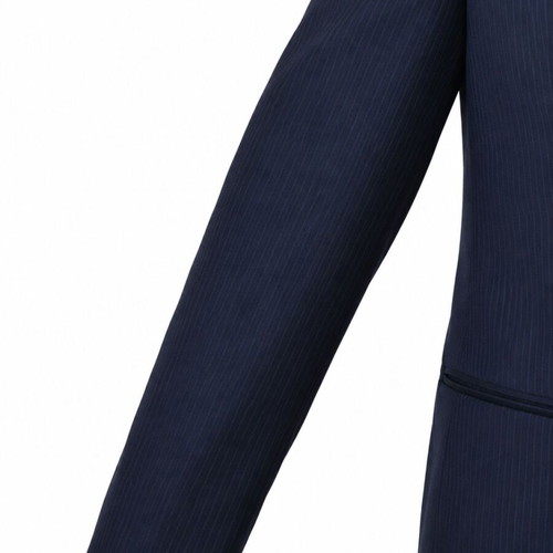 Hinxton House men's suit blue navy pinstripe like new, jacket 40, pants 36