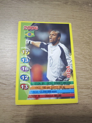 World Cup 2006 Brazil Football Cards used, set of 12
