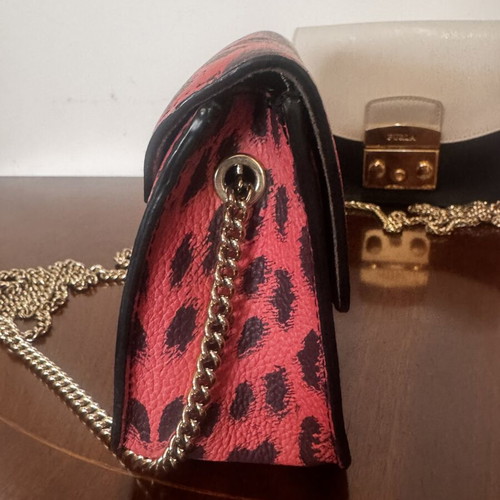 Furla Metropolis crossbody bag, red and pink