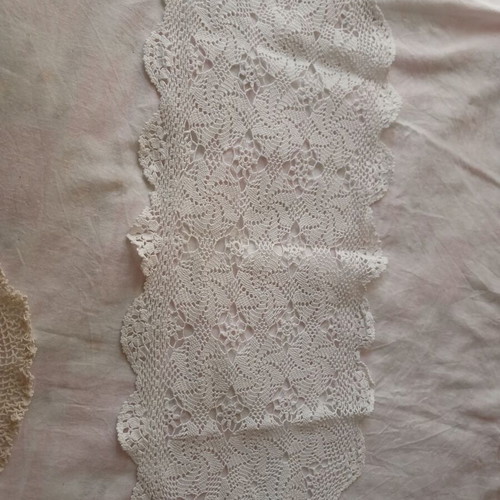 Small white handmade doily like new