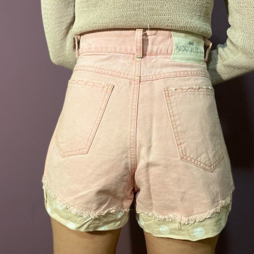 Nidodileda Jean pink shorts used, size S