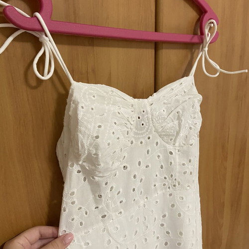 White Kipour Dress one size like new