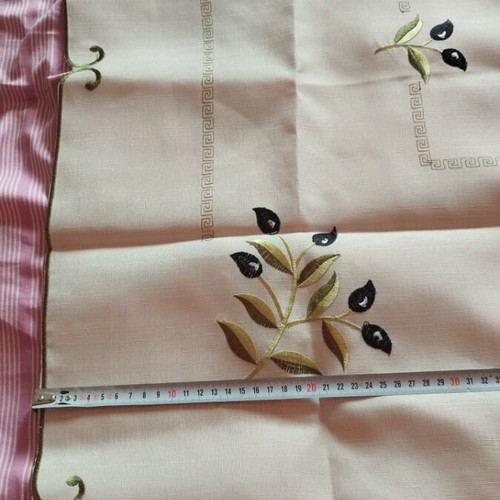 Embroidered Table Runner 85x85 cm new with olive branch design