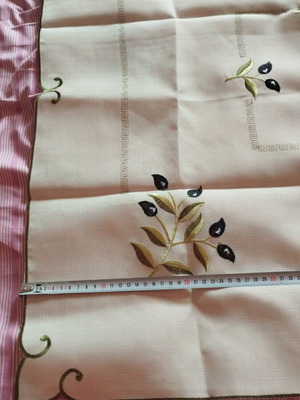 Embroidered Table Runner 85x85 cm new with olive branch design