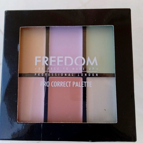 Freedom Makeup Pro Conceal Correct Palette with 6 Colors New