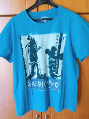 Americanino vintage t shirt with Goofy Mickey Ramones Sex Pistols print, like new, medium