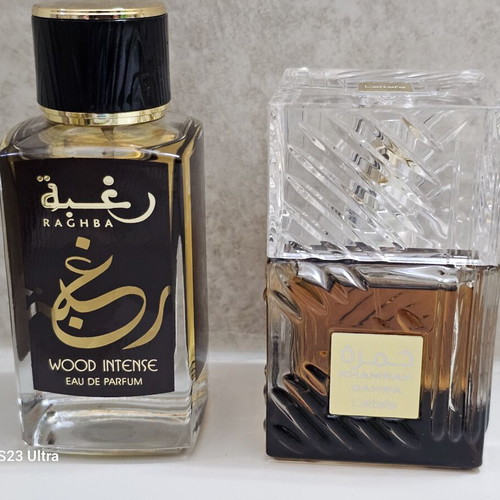 Lattafa Khamrah Qahwa & Raghba Wood Intense Eau de Parfum like new
