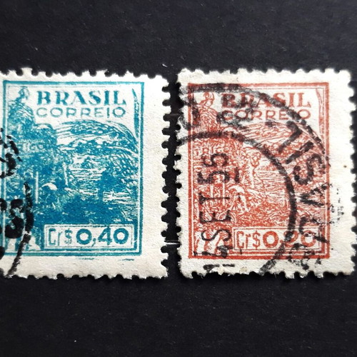 Brazil 1942 agriculture stamps new, set of 2