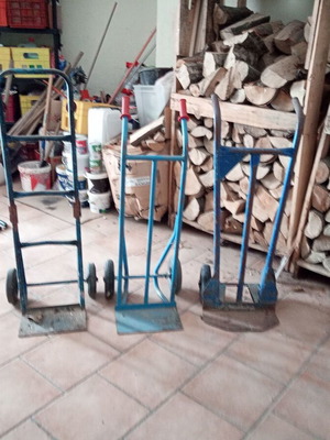 Folding carts used, transport