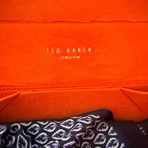 Θήκη γυαλιών Ted Baker London καινούργια, μπλε και πορτοκαλί