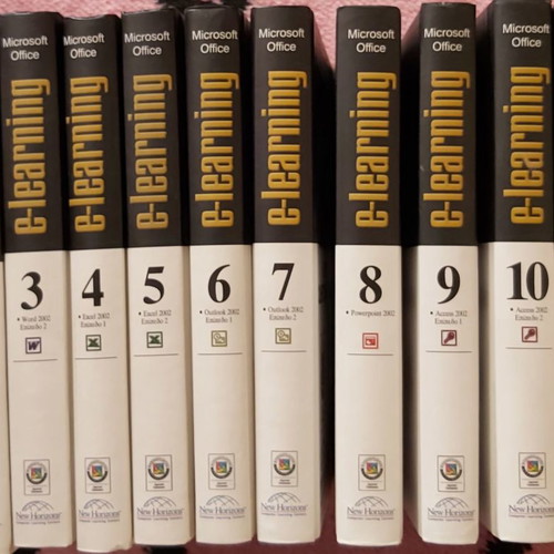 Official Microsoft Office learning guide used, 12 volumes with CDs