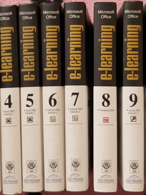 Official Microsoft Office learning guide used, 12 volumes with CDs