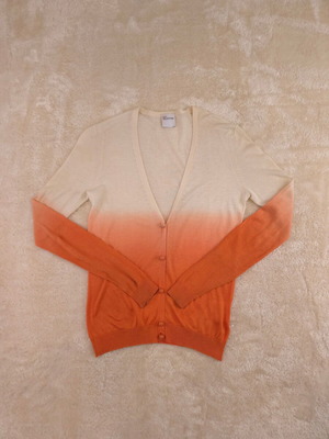 Red Valentino women's cardigan with beige-orange gradient