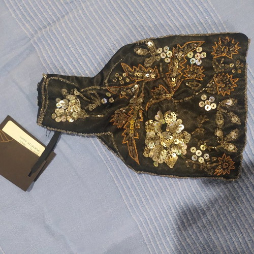 Esti bag embroidered with sequins, new, handheld