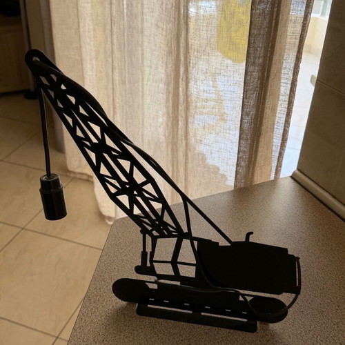 Handmade crane lamp like new