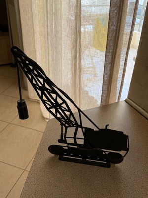 Handmade crane lamp like new