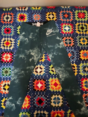 Nike long leggings green like new, size S