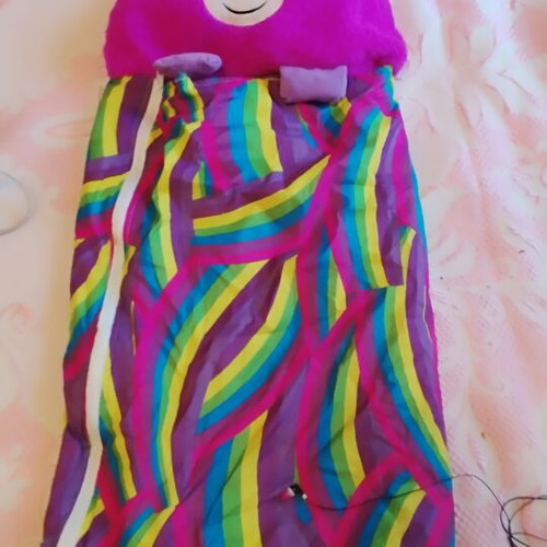 Pink Unicorn Plush Sleeping Bag like new