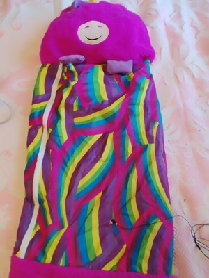 Pink Unicorn Plush Sleeping Bag like new
