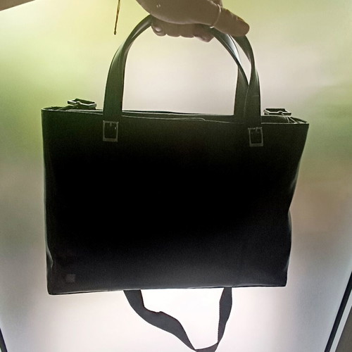 Mexx square tote bag black used, eco-leather