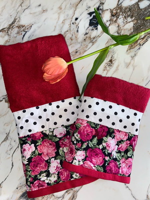 Handmade towel set new, 100% cotton