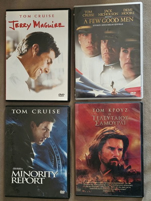 Tom Cruise DVD set like new, 4 action movies with subtitles