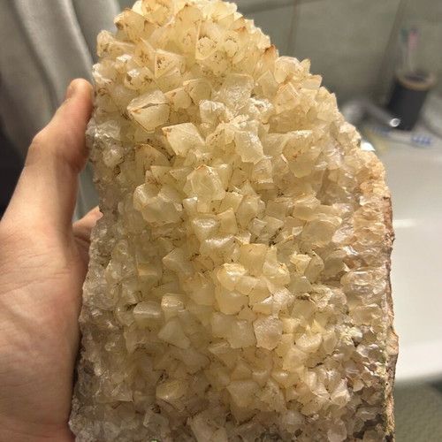 Large calcite crystal cluster new