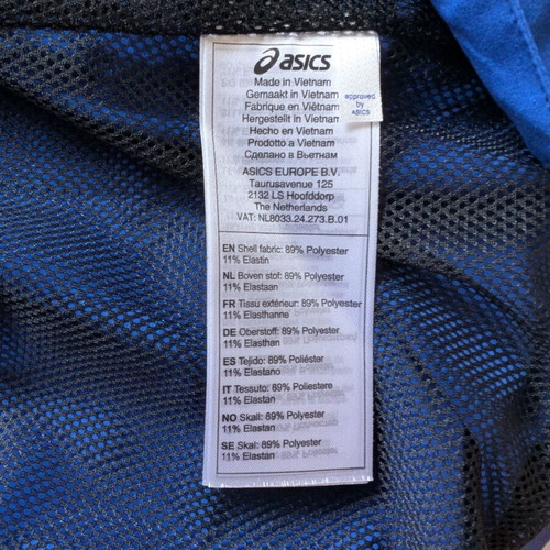 Asics Tennis Warm-Up Jacket size S like new, blue