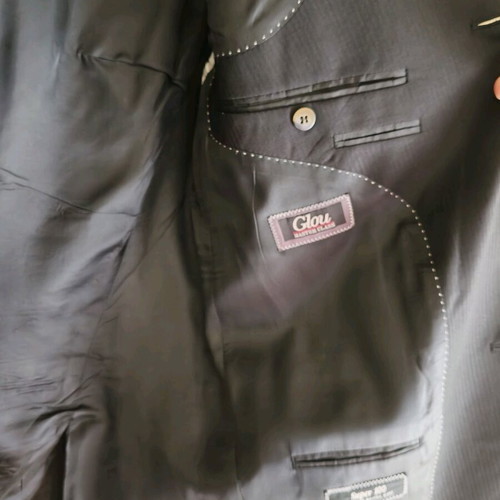 Glou straight fit black suit-pants set like new