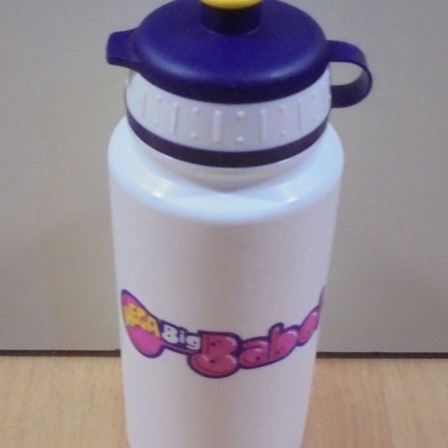 Big Babol old promotional plastic bottle with spout used