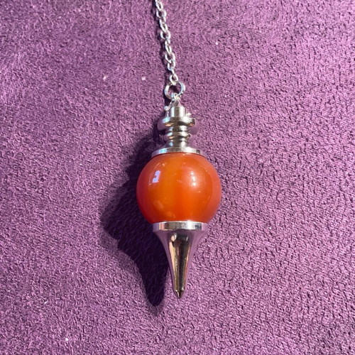Red Jasper Authentic Stone Pendulum