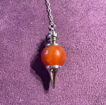 Red Jasper Authentic Stone Pendulum