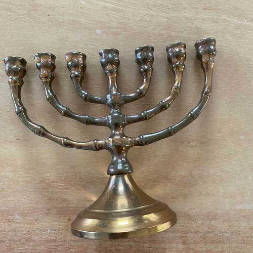 Bronze candlestick like new, height 9 cm