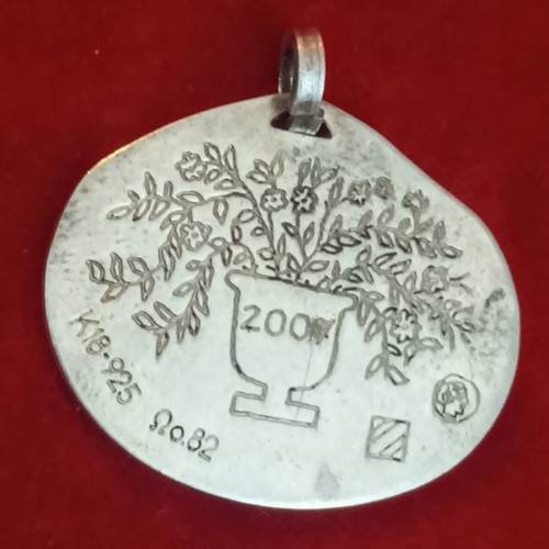 Theofilos Chatzimichalis K18 925 silver-gold collectible pendant charm