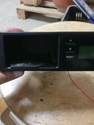 Mazda MX5 NB clock and case used, factory original