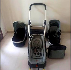 Σύστημα καροτσιου Mother baby Genius 3 in 1 με isofix / χρωμα mint