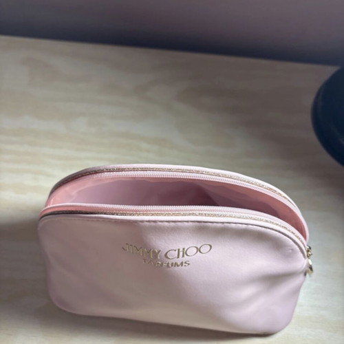 Jimmy Choo toiletry bag new, beige