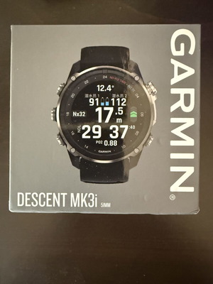 Garmin Descent Mk3i smartwatch like new, dive computer and multisport GPS