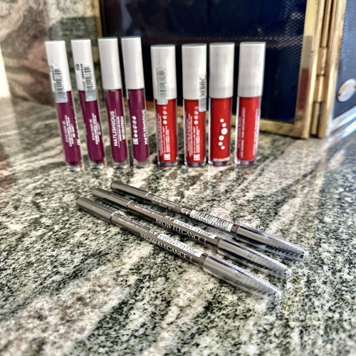 Seventeen Set new, sealed makeup collection with lip color and brow pencils