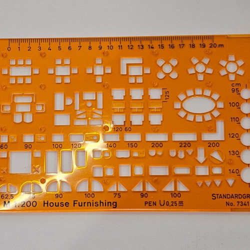 Rotring stencil model 7341 for precise drawing new