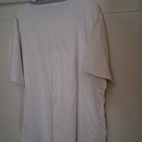O'neill vintage white t-shirt with grey logo and collar XL like new