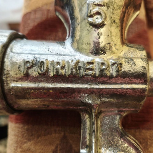 Meat grinder used, manual cast iron, Czechoslovakia made