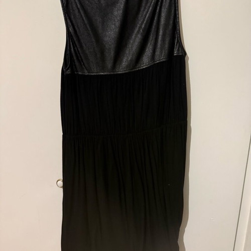 Elizabeta Franchi dress size 42 like new with leather details black