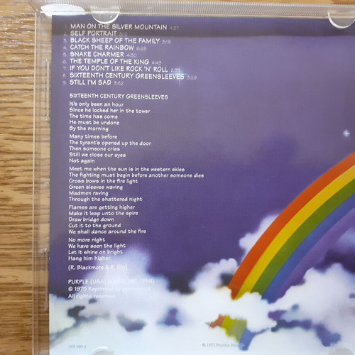 Rainbow pack Ritchie Blackmore's 1 CD and Finyl Vinyl 2 CD remasters like new, rock