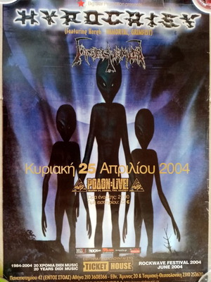 Hypocrisy Obsecration concert poster Rodon April 2004