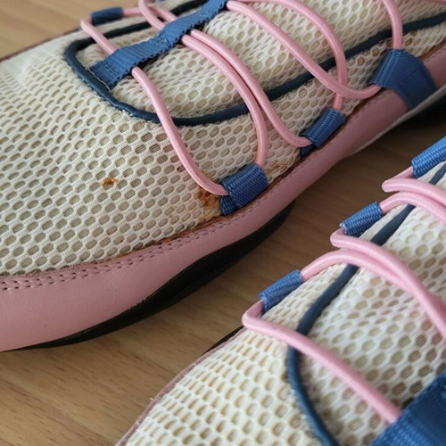 Escada Sport leather athletic shoes like new, size 39, white and pink